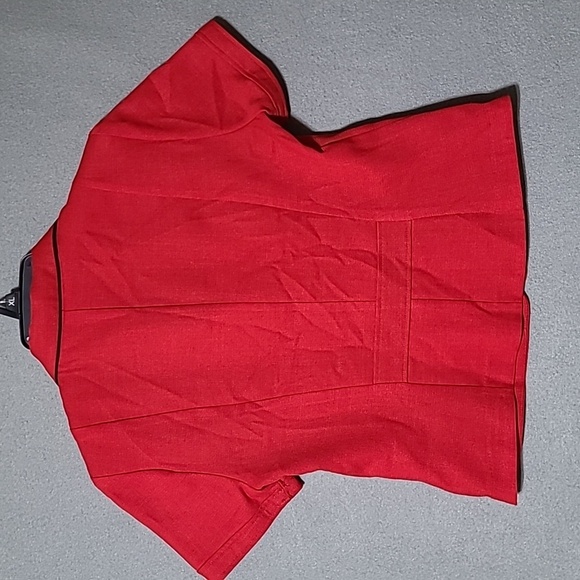 STUDIO 1 Women's Red Short Sleeve Blazer - Size 8 - Picture 5 of 12